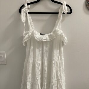 All White Mini Dress